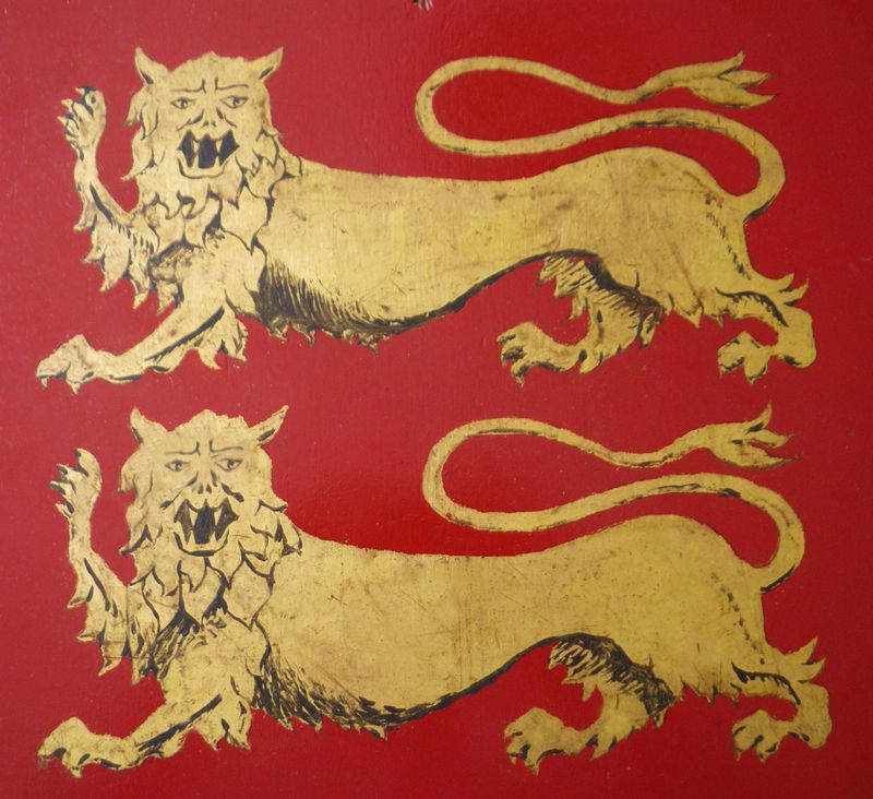 Drapeau Normand - PREMIUM - Normandie aux deux léopards ou lions léopa